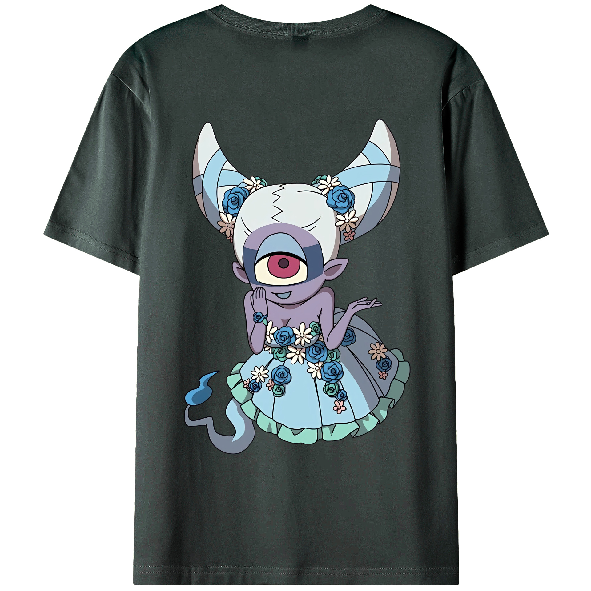 （画像用） 妖怪ウォッチ Yo-kai Watch 綿100％ メンズ半袖Tシャツ（バックプリント） 通気性